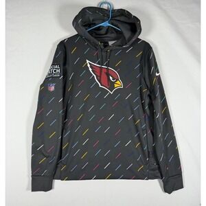 Nike Arizona Cardinals NFL Crucial Catch Hoodie Mens Medium Pullover 2021